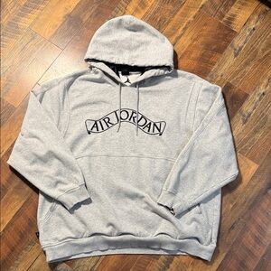 Nike Air Jordan Gray Pullover Hoodie 3XL
